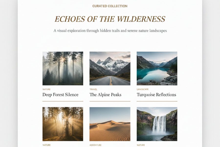 Modern Gallery Using HTML & CSS