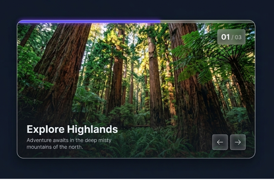 Modern_Glassmorphism_Image_Slider_Using_HTML_CSS&JavaScript