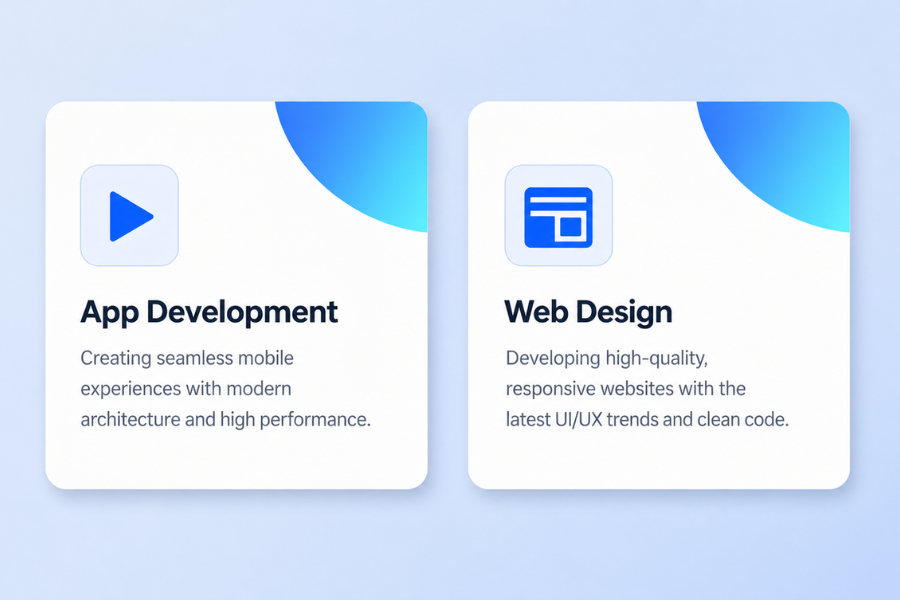 Html, CSS Card Hover Effects for Modern Service Website