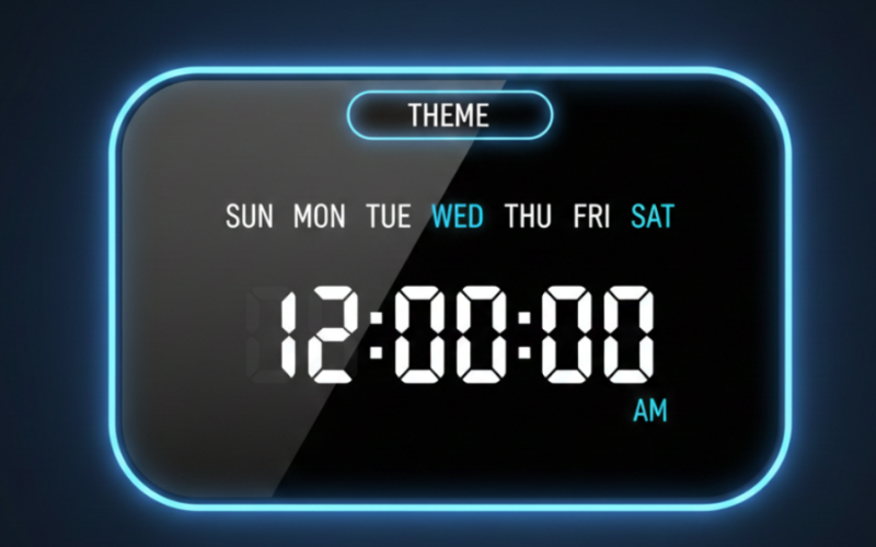 Luxury Smart Digital Clock Using HTML, CSS & JavaScript