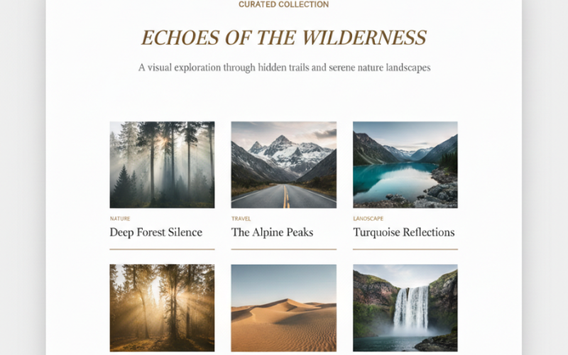 Modern Gallery Using HTML & CSS