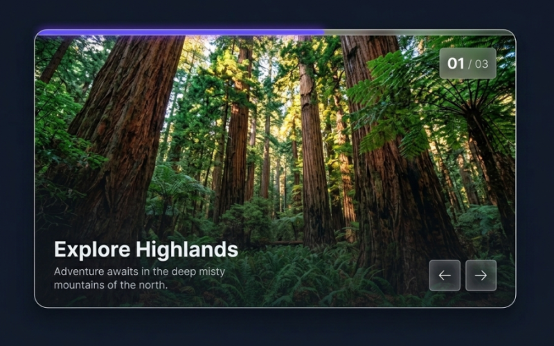 Modern_Glassmorphism_Image_Slider_Using_HTML_CSS&JavaScript