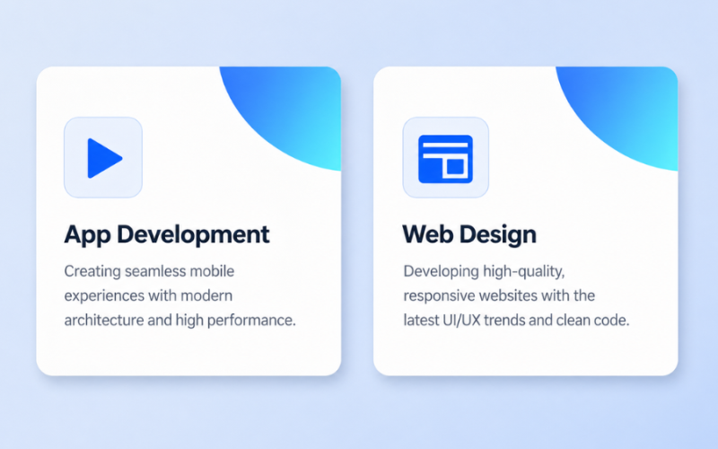 Html, CSS Card Hover Effects for Modern Service Website